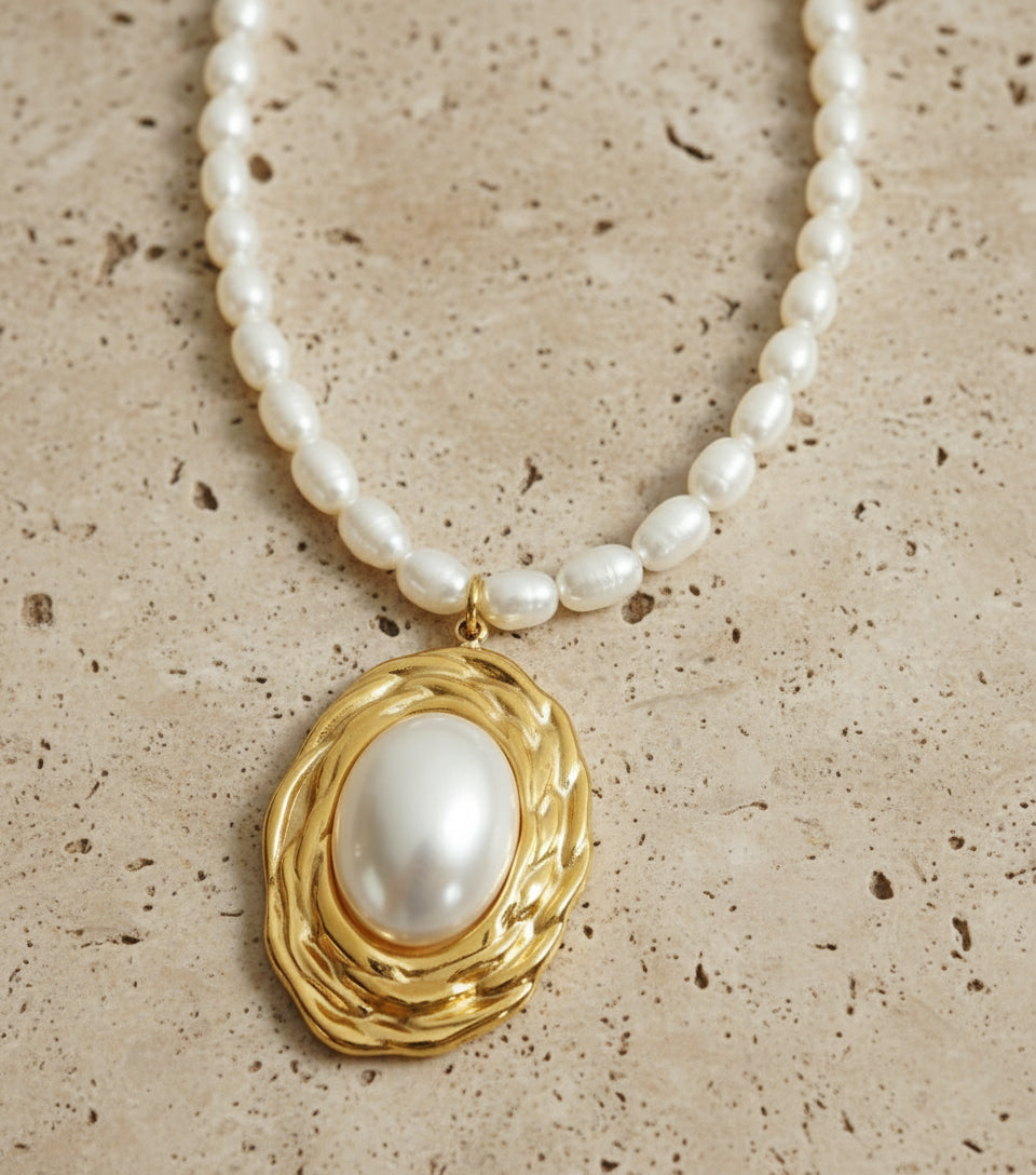 Naszyjnik perłowy Retro