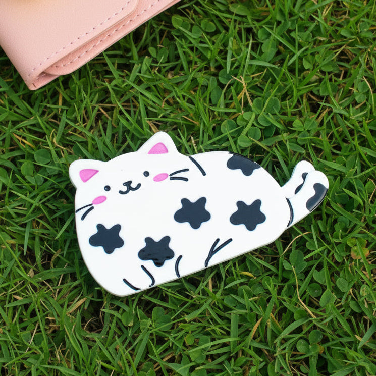 Klamra do włosów biały Kotek