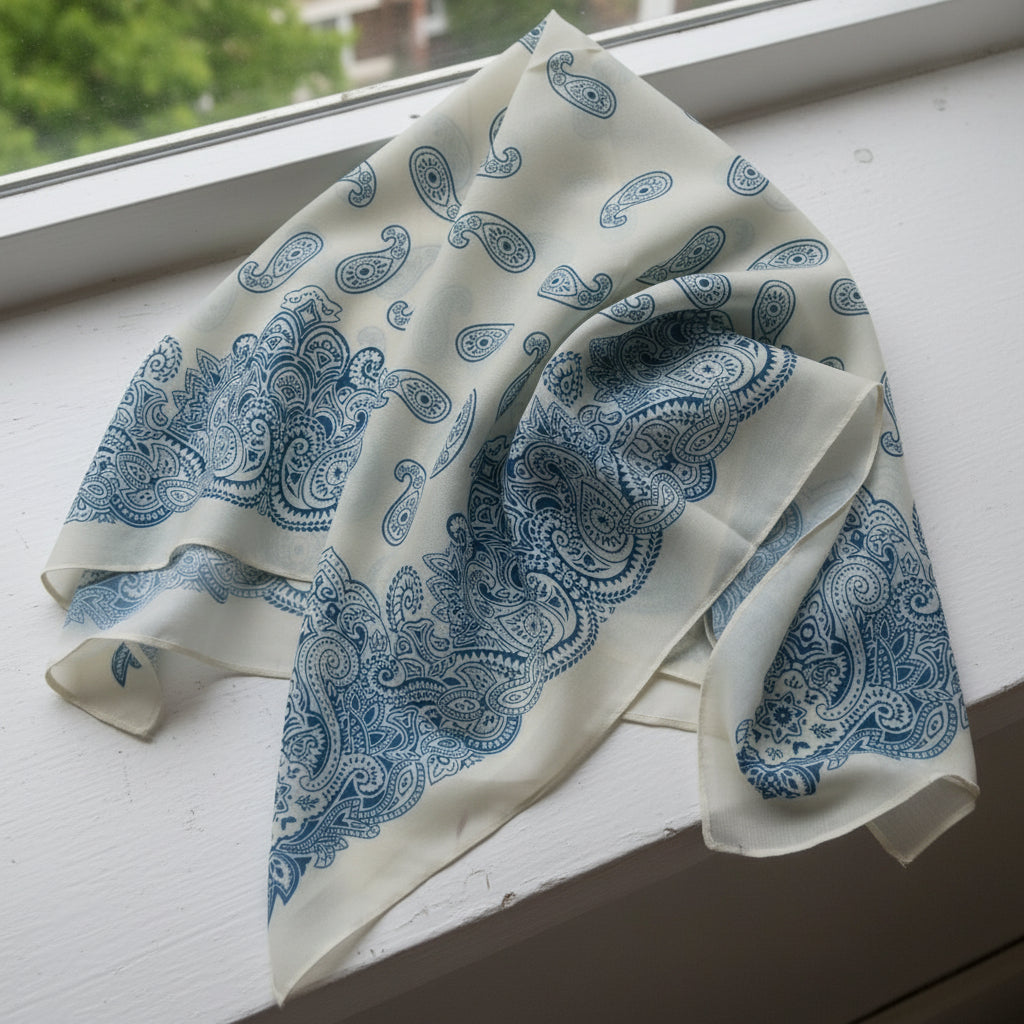 Chusta bawełniana z jedwabiem
