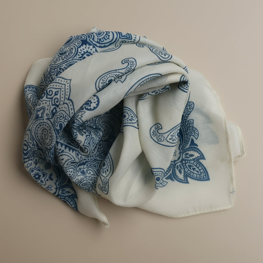 Chusta bawełniana z jedwabiem