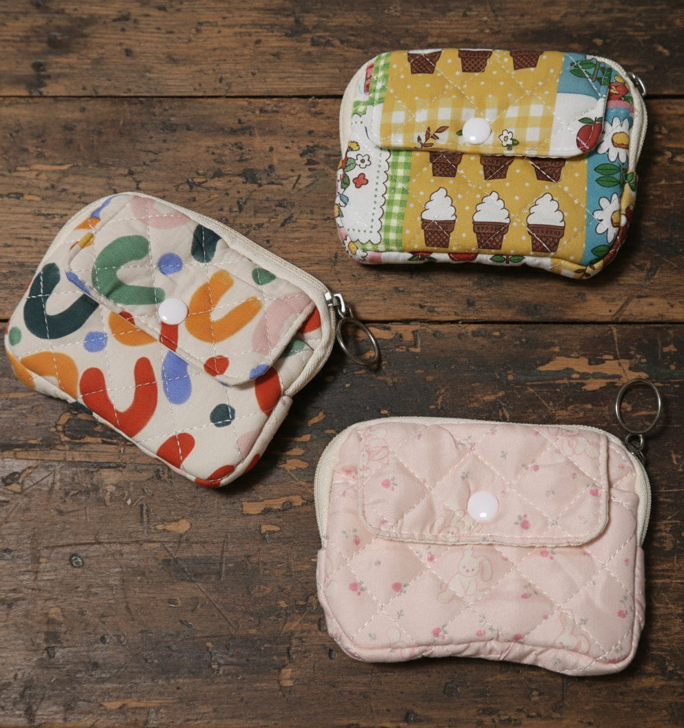 Portfel materiałowy pikowany