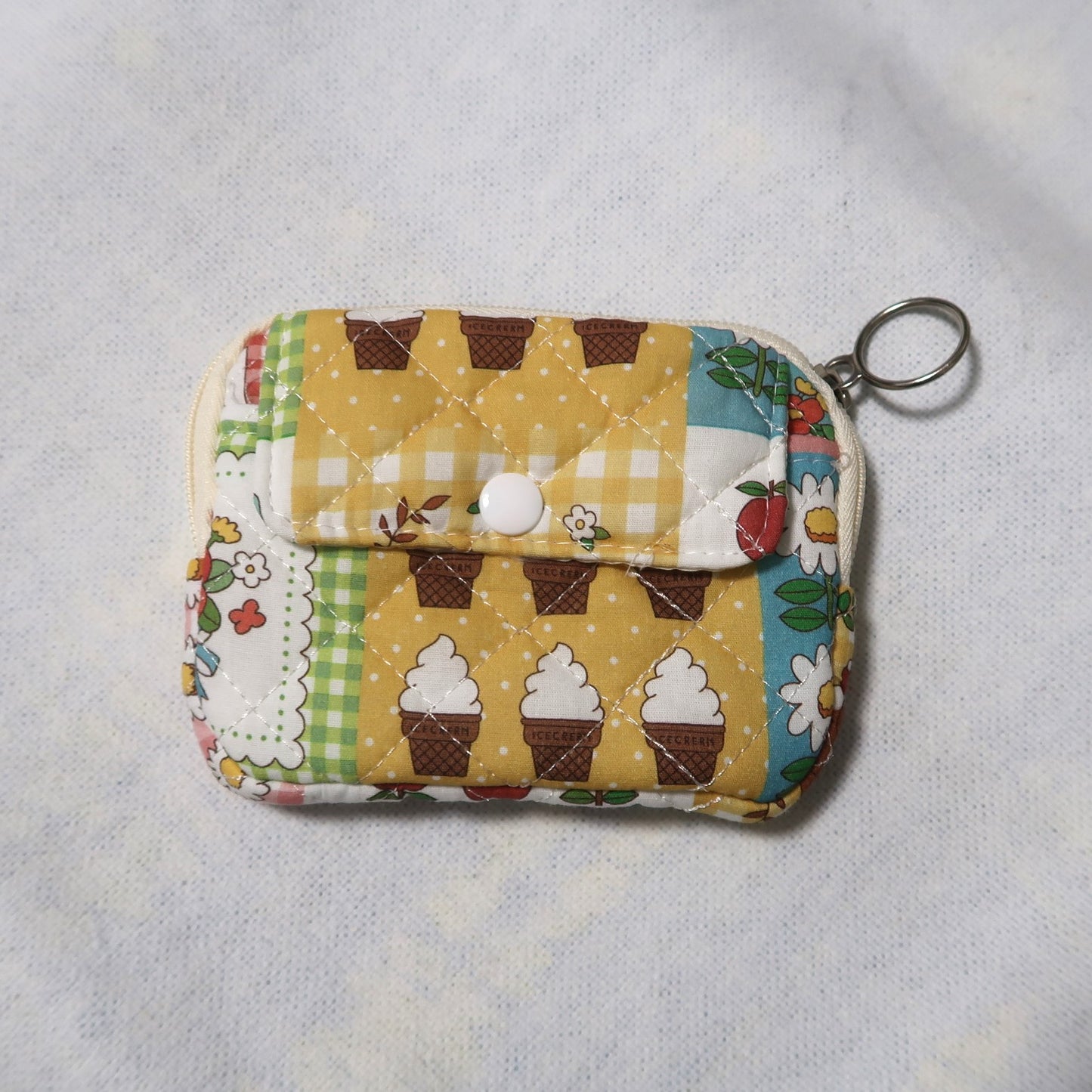 Portfel materiałowy pikowany