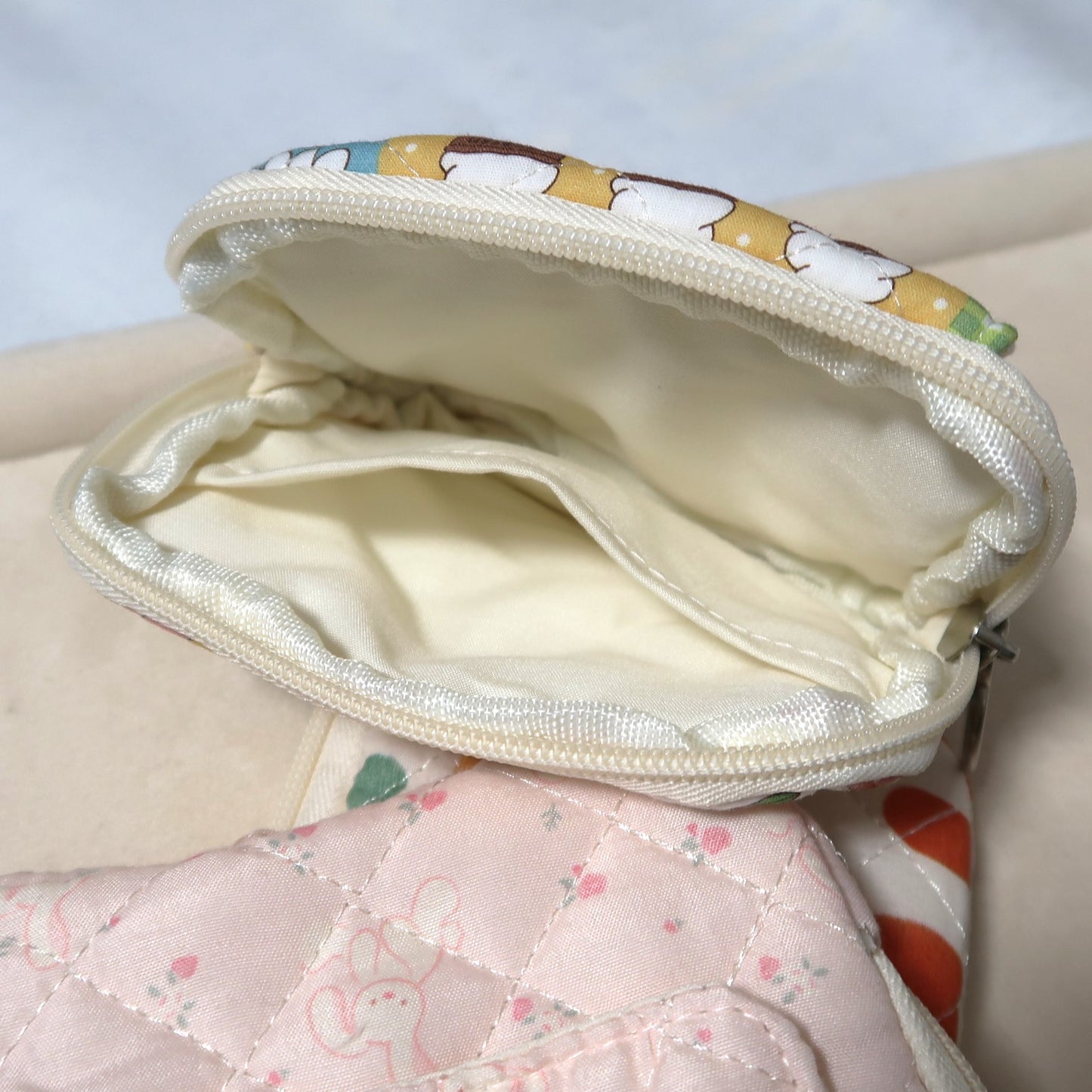 Portfel materiałowy pikowany