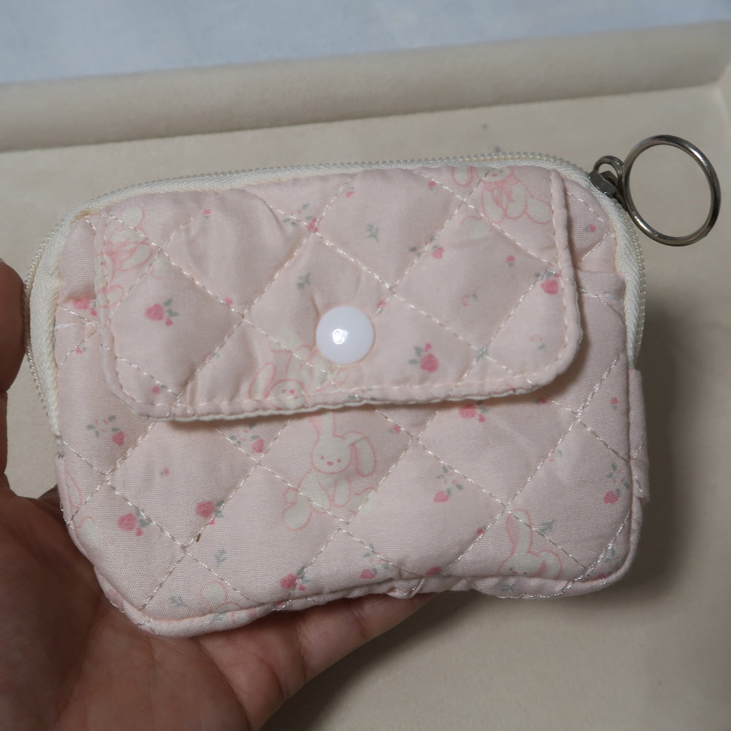 Portfel materiałowy pikowany