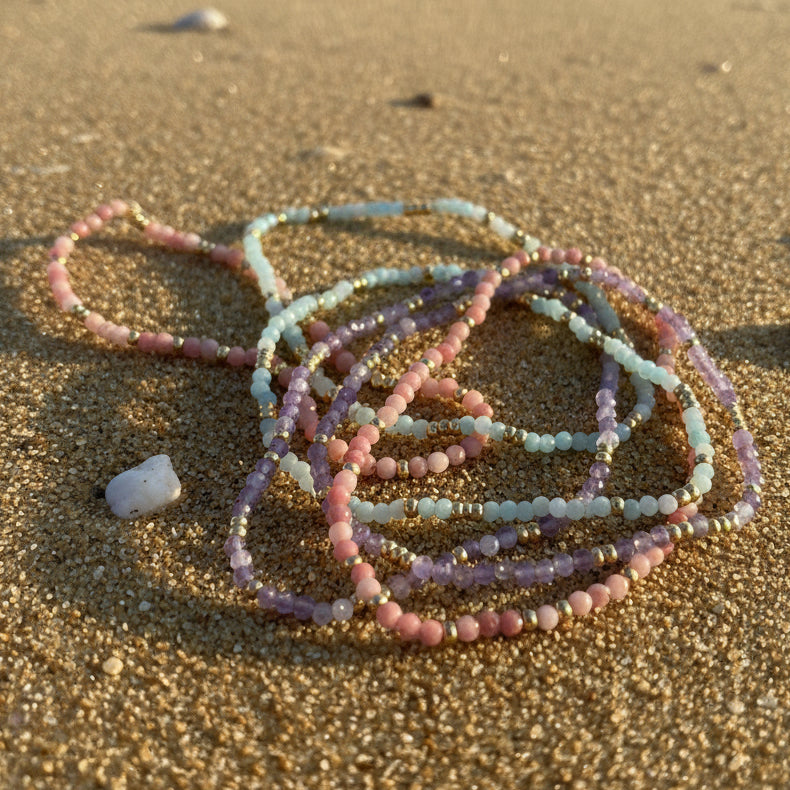 Bransoletka na gumce Turmalin