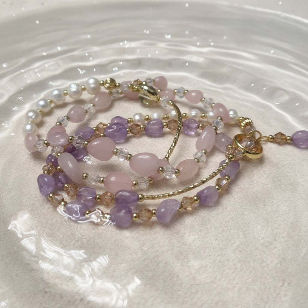 Bransoletka podwójna na gumce