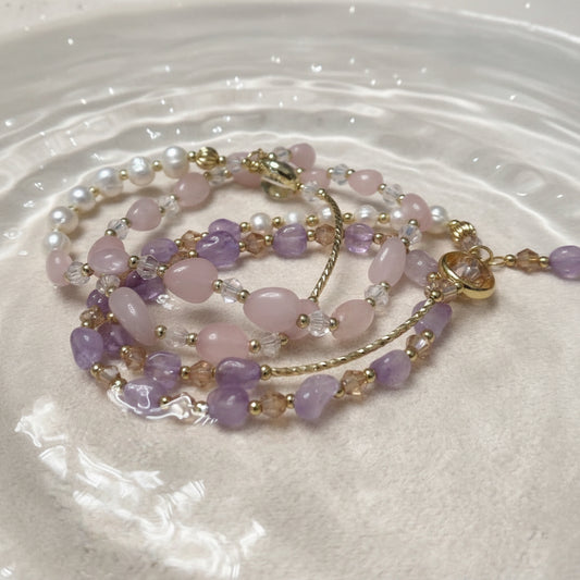 Bransoletka podwójna na gumce