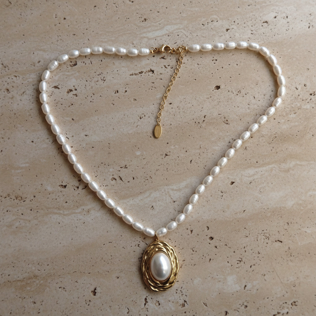 Naszyjnik perłowy Retro