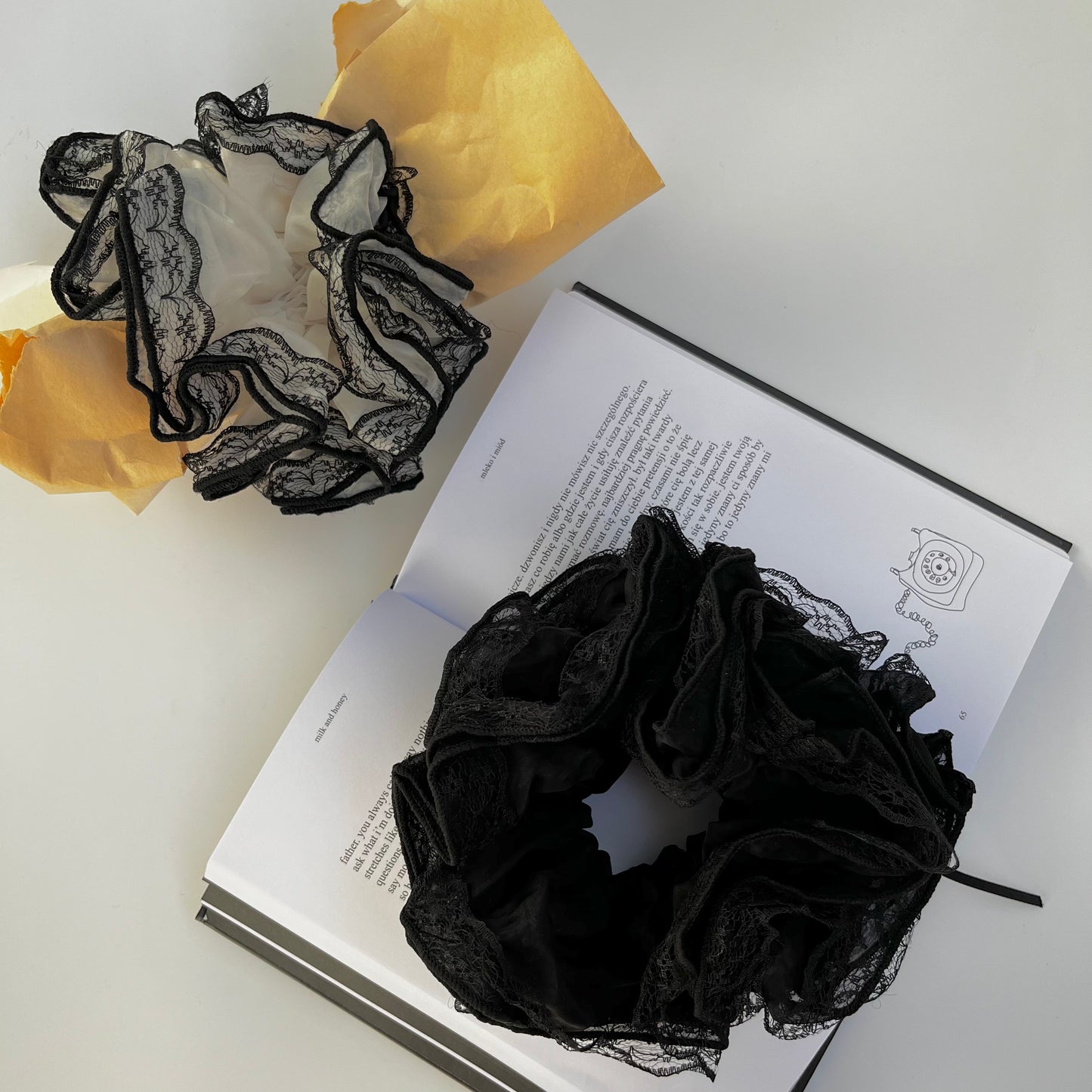 Duża gumka do włosów Tiul