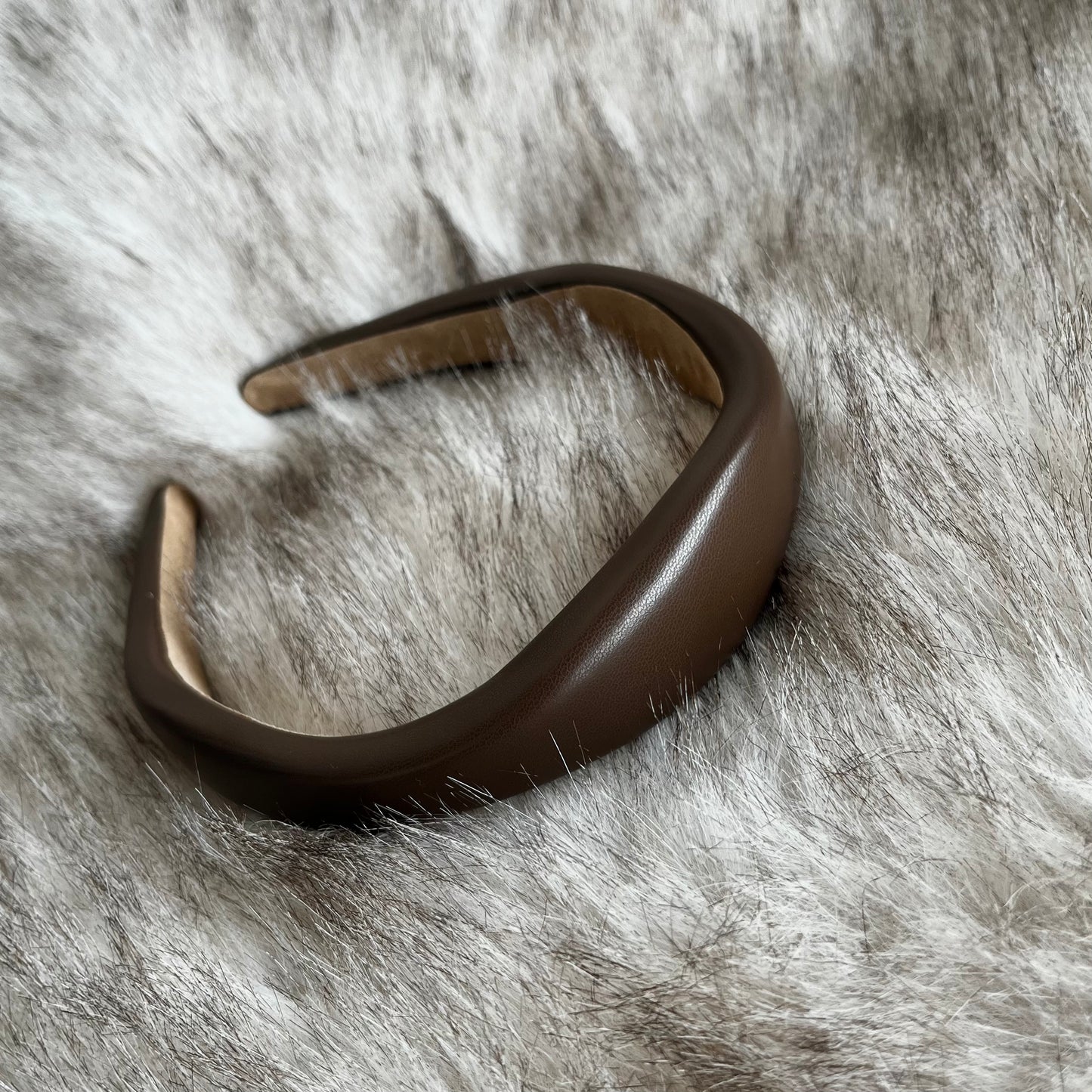 Opaska do włosów eco skóra