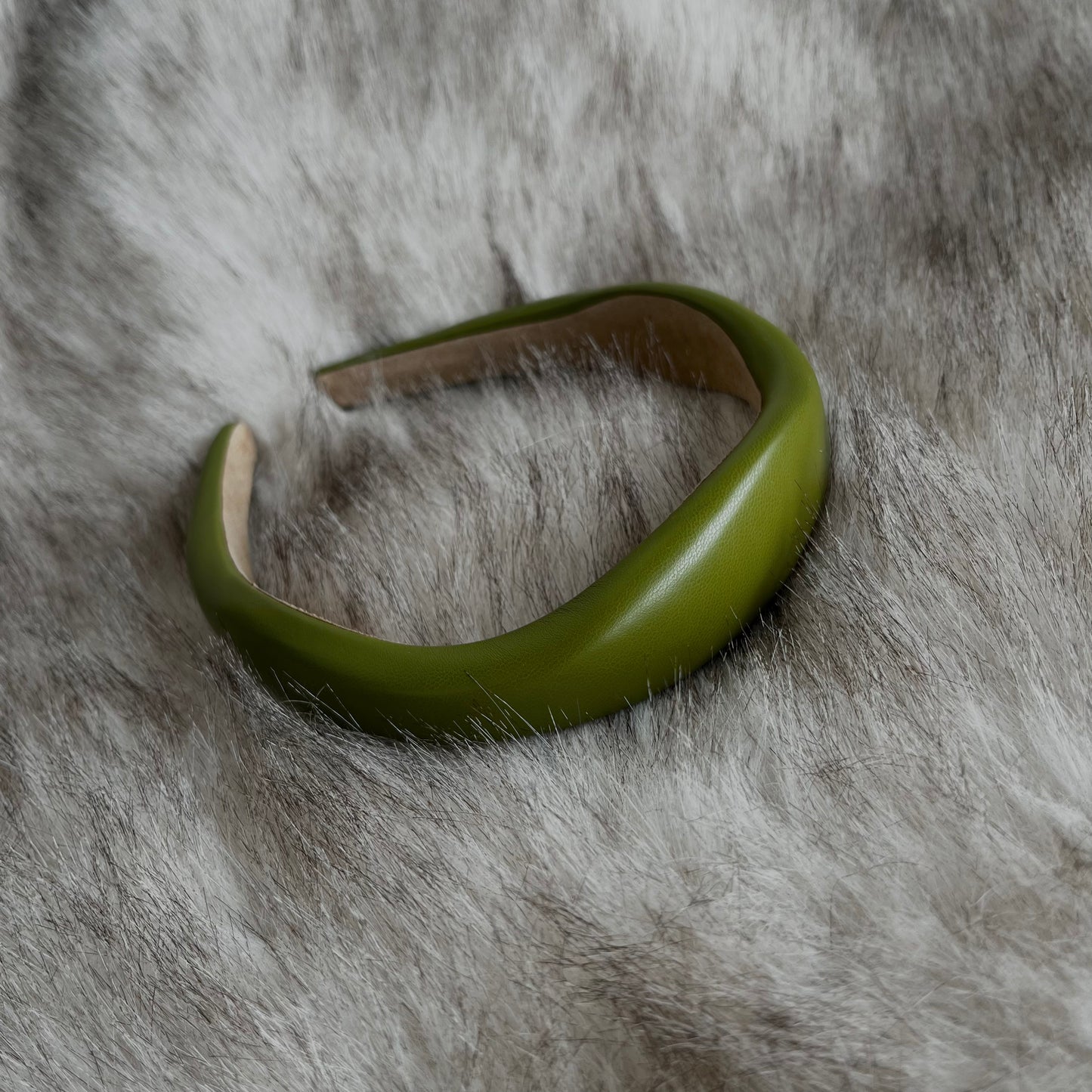 Opaska do włosów eco skóra